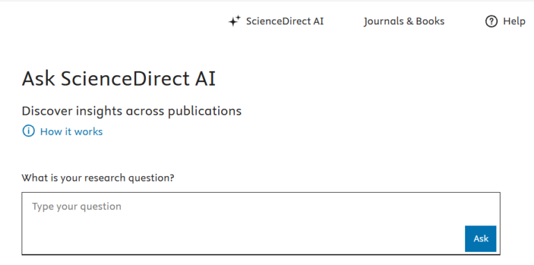 Sciencedirect Inquiry ScienceDirect AI: νέα συμφωνία ΣΕΑΒ - Βιβλιοθήκη - Κέντρο Πληροφόρησης ...